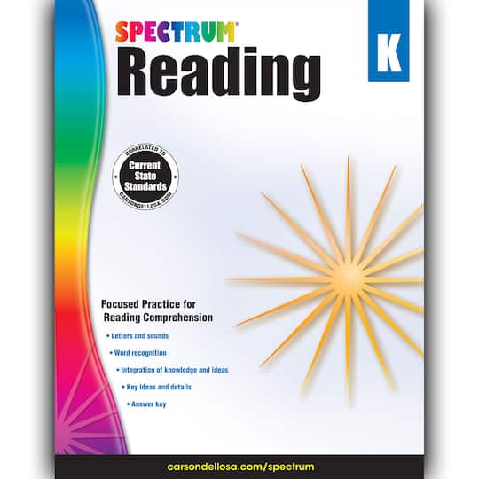 Spectrum® Paperback Reading Workbook, Grade K